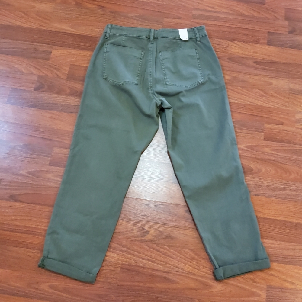 Cosmic Blue Love Crop Pant Command Green NWT - Picture 5 of 13